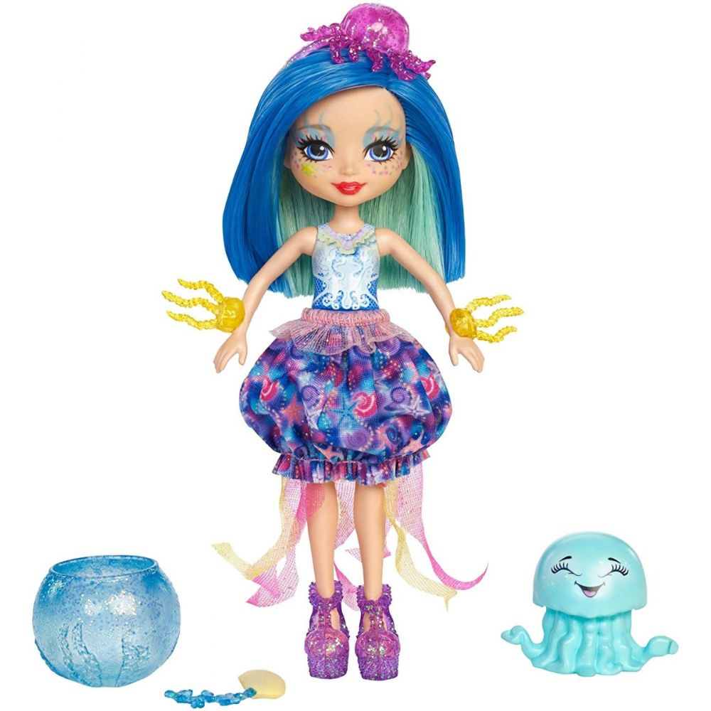 Set Papusa Enchantimals - Jessa Jellyfish si figurina Marisa, FKV57
