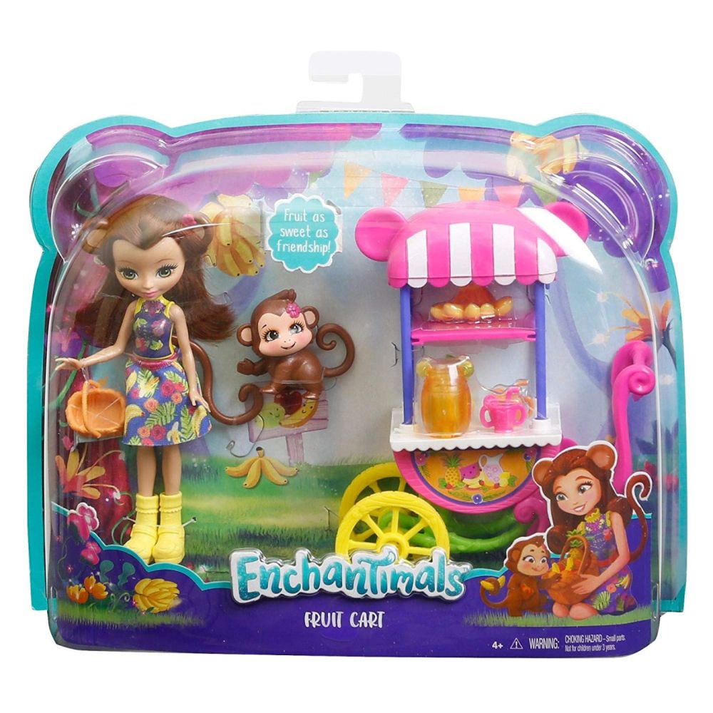 Enchantimals - Set De Joaca Cu Vehicul Fruit Cart