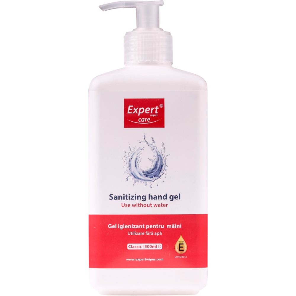 Gel antibacterian pentru maini Expert Wipes Care, 500 ml