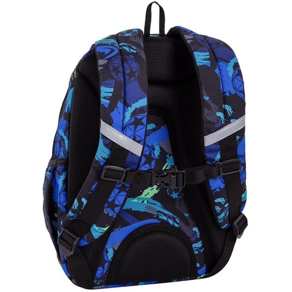 Ghiozdan cu 3 compartimente, Coolpack, Jerry, Football, Bleumarin