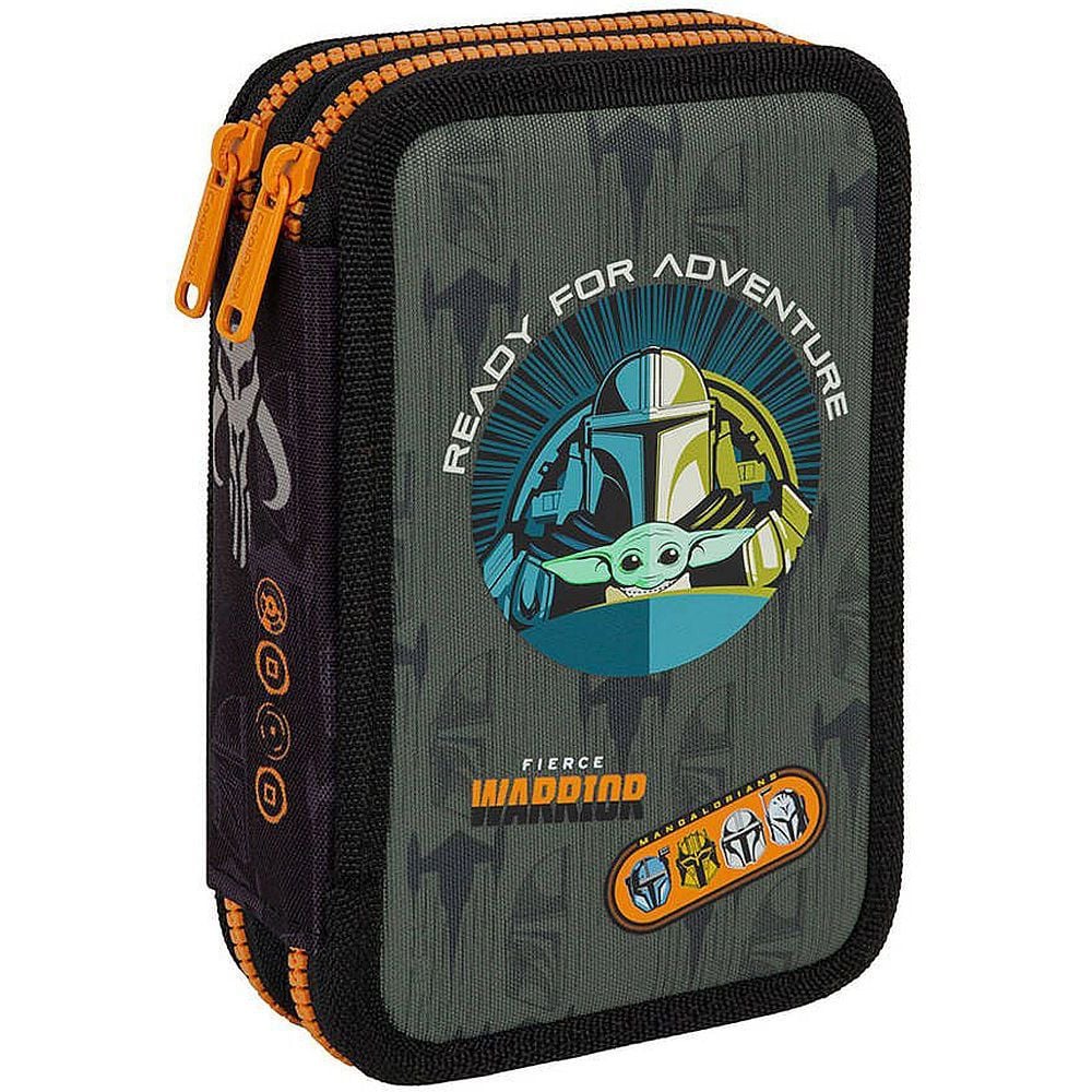 Penar echipat cu 2 compartimente, Coolpack, Jumper 2, Mandalorian, Negru