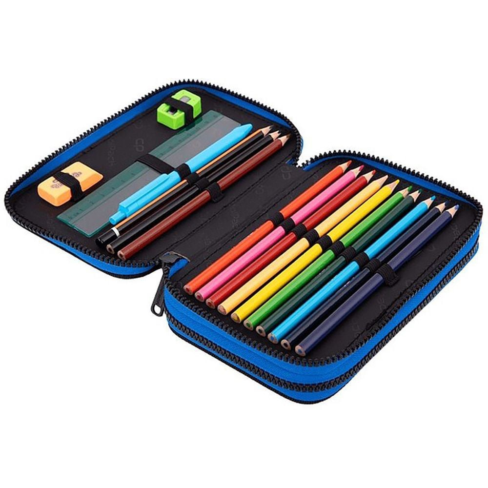 Penar echipat cu 2 compartimente, Coolpack, Jumper 2, Football, Bleumarin