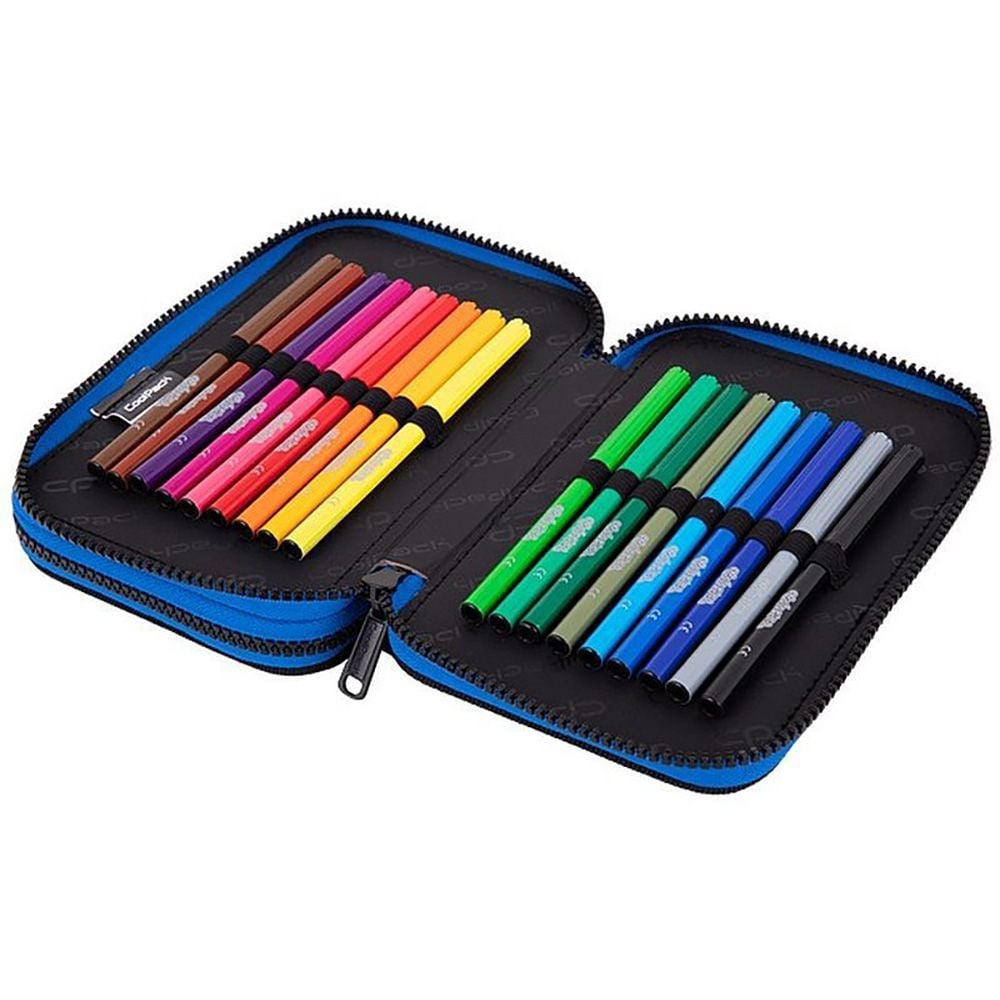 Penar echipat cu 2 compartimente, Coolpack, Jumper 2, Football, Bleumarin