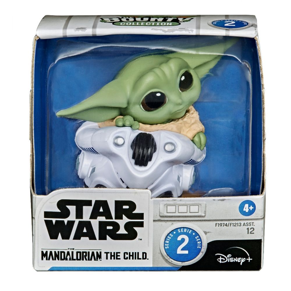 Figurina Star Wars Baby Yoda, Helmet Hide, F19745L00, 6 cm