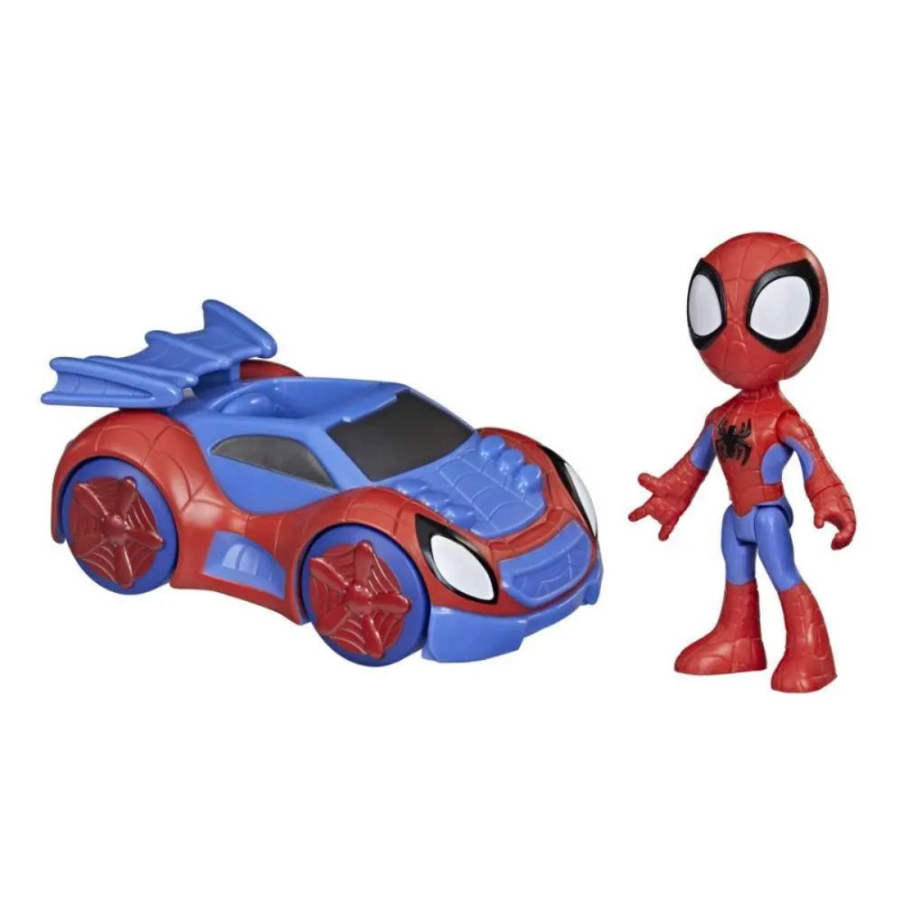 Figurina cu vehicul, Spidey and his Amazing Friends, Spidey cu Web-Crawler, F1940