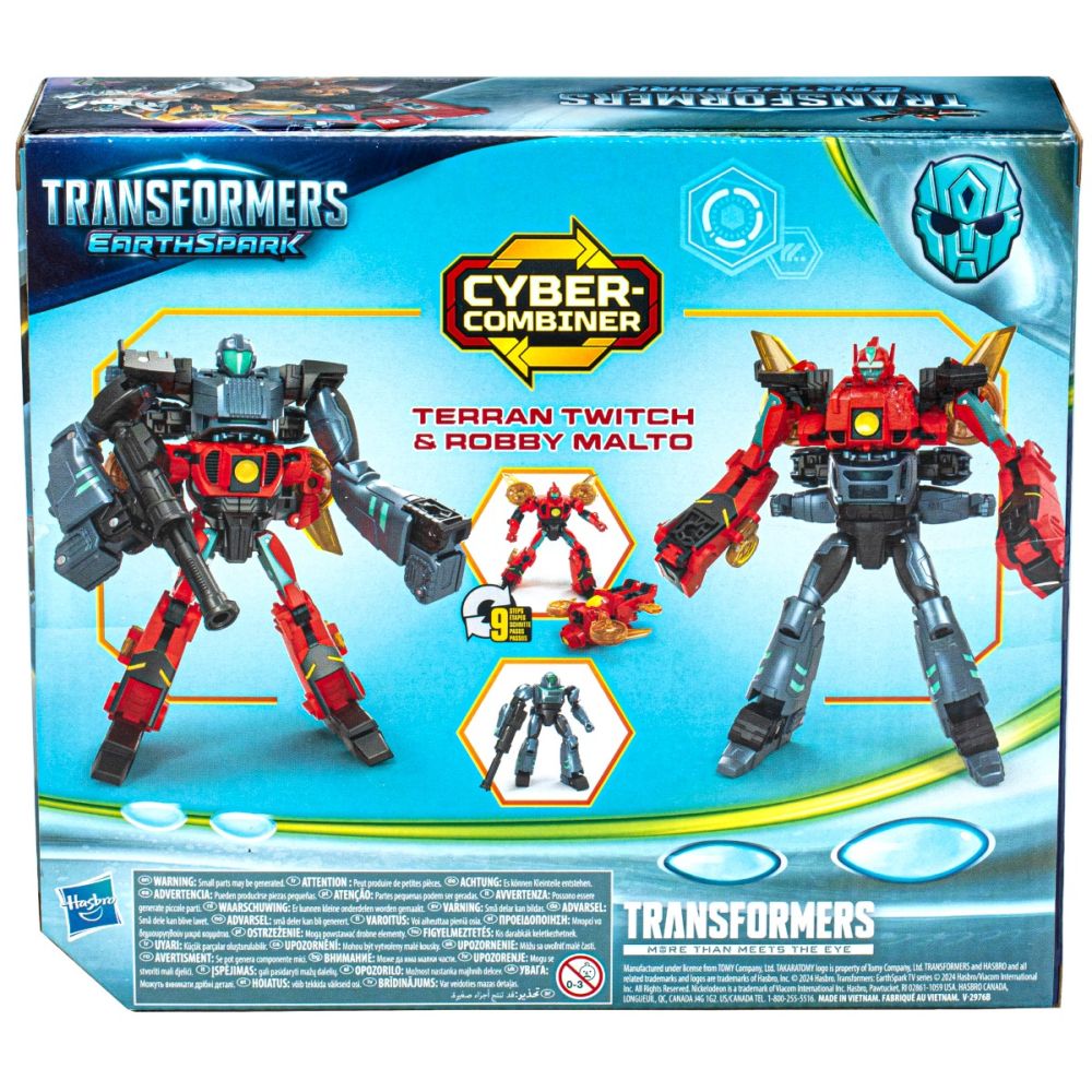 Set 2 figurine robot transformabile, Transformers, Earthspark Combiner