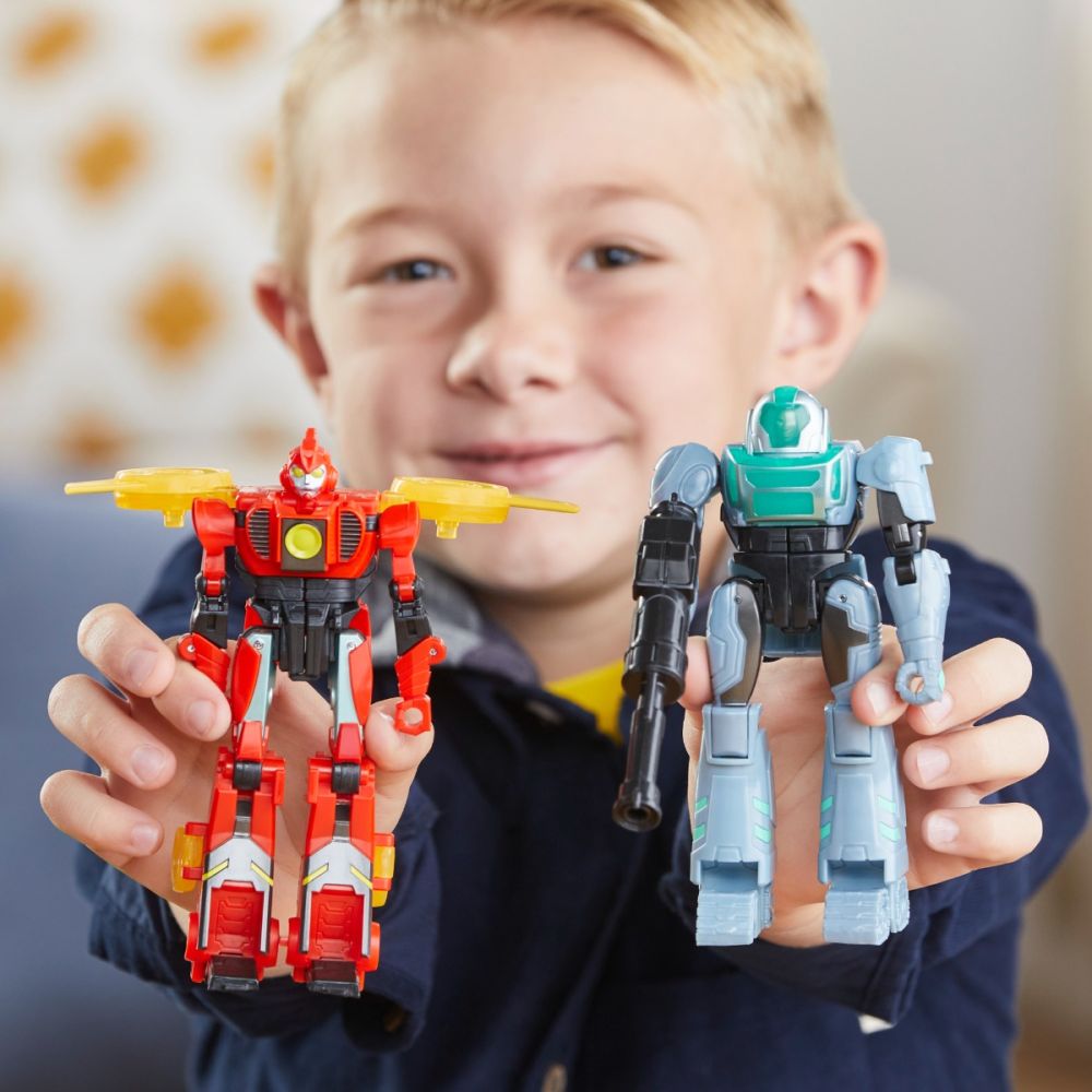 Set 2 figurine robot transformabile, Transformers, Earthspark Combiner