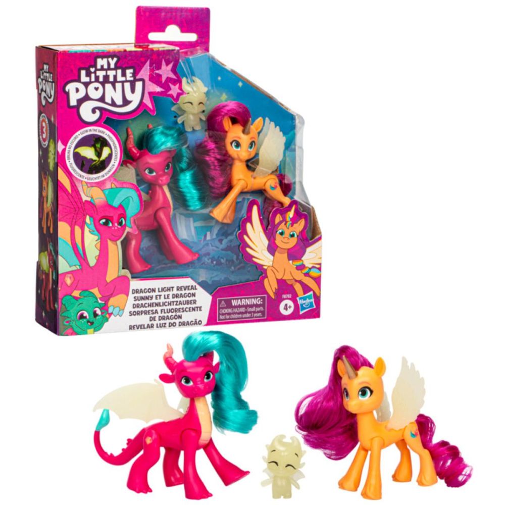 Set doua figurine, My Little Pony, Ponei-Dragoni, F8702