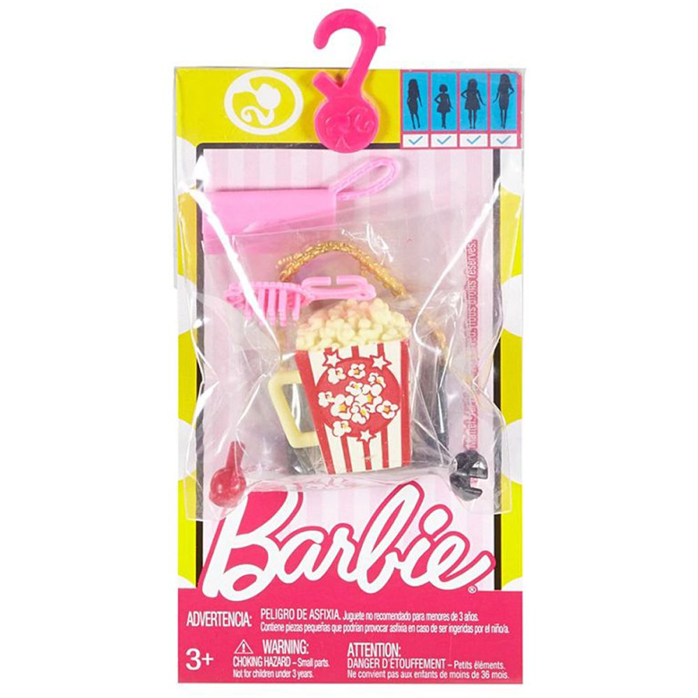 Set accesorii papusa Barbie, O seara la film