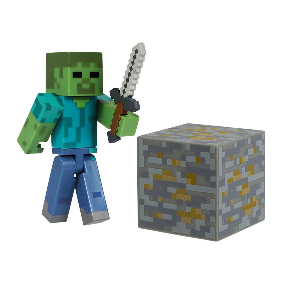 Figurina articulata Minecraft Seria 1 Overworld - Zombie