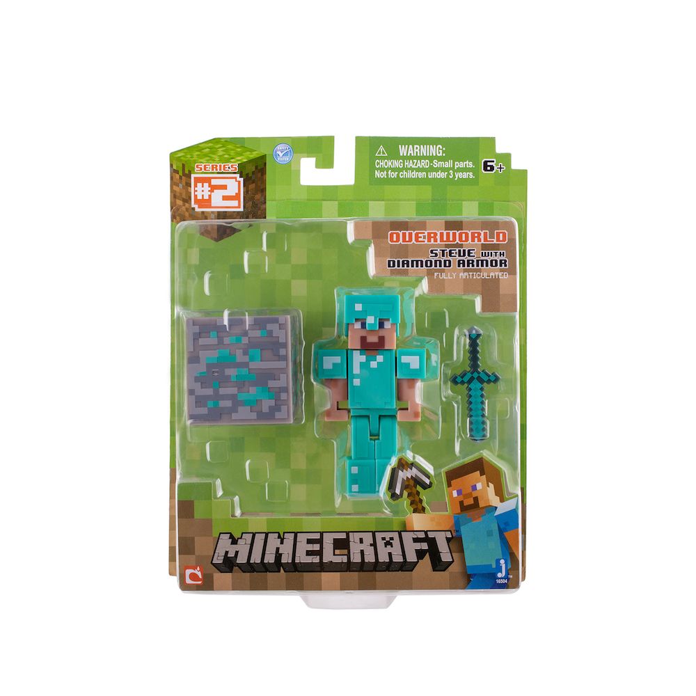 Figurina articulata Minecraft Seria 2 Overworld - Diamond Steve