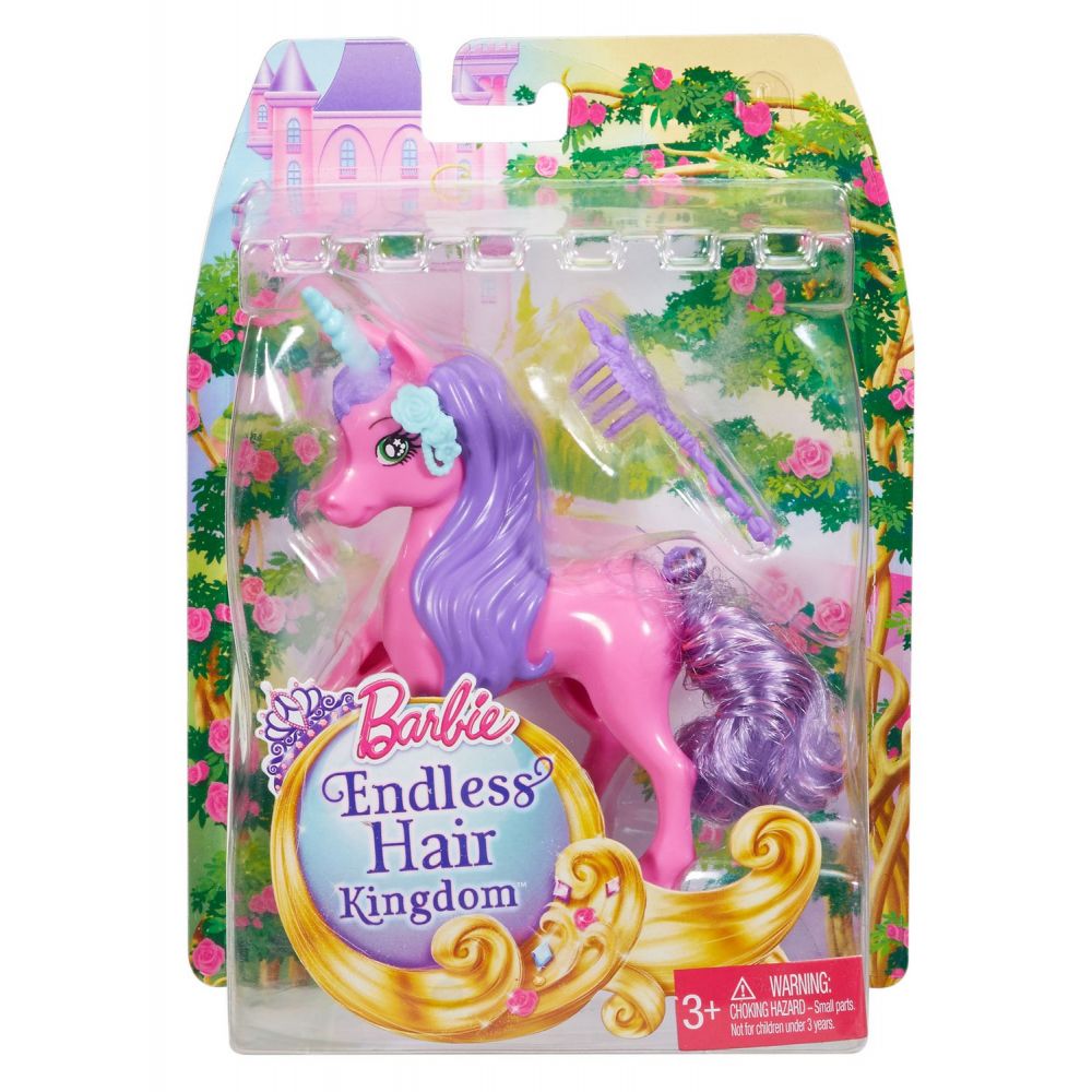 Figurina Barbie Endless Hair Kingdom - Animale de companie