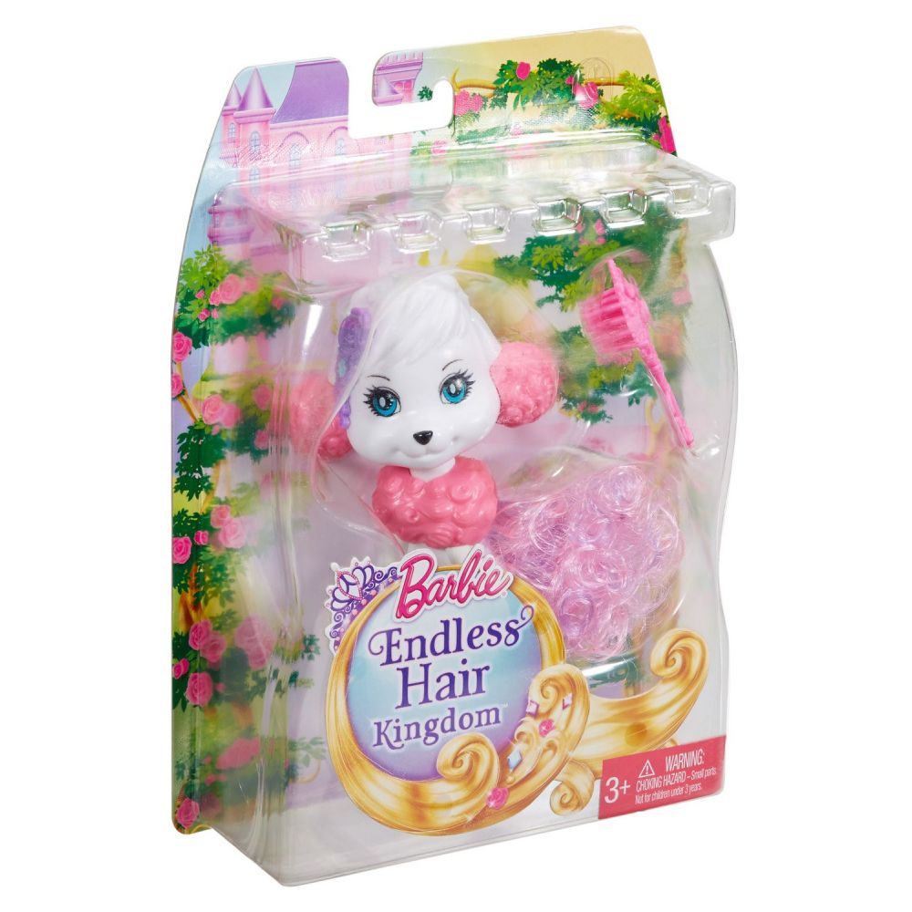 Figurina Barbie Endless Hair Kingdom - Animale de companie