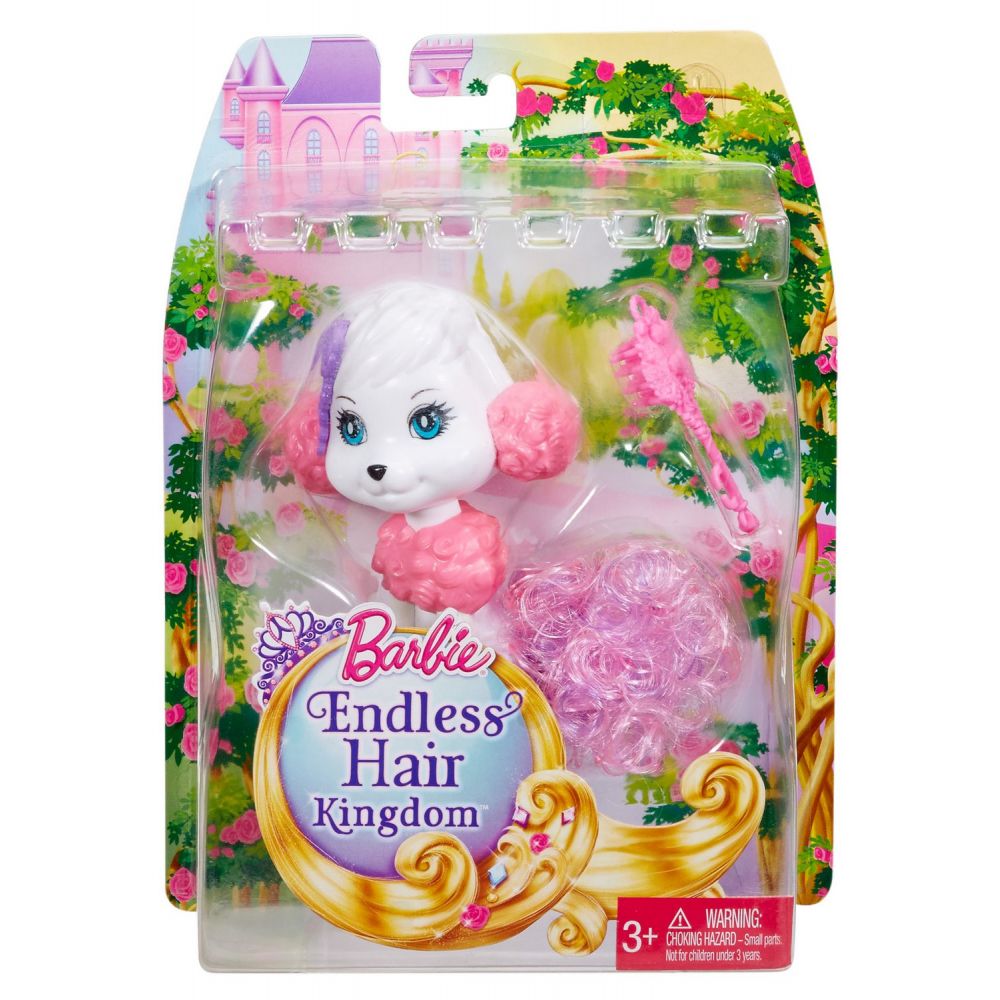 Figurina Barbie Endless Hair Kingdom - Animale de companie