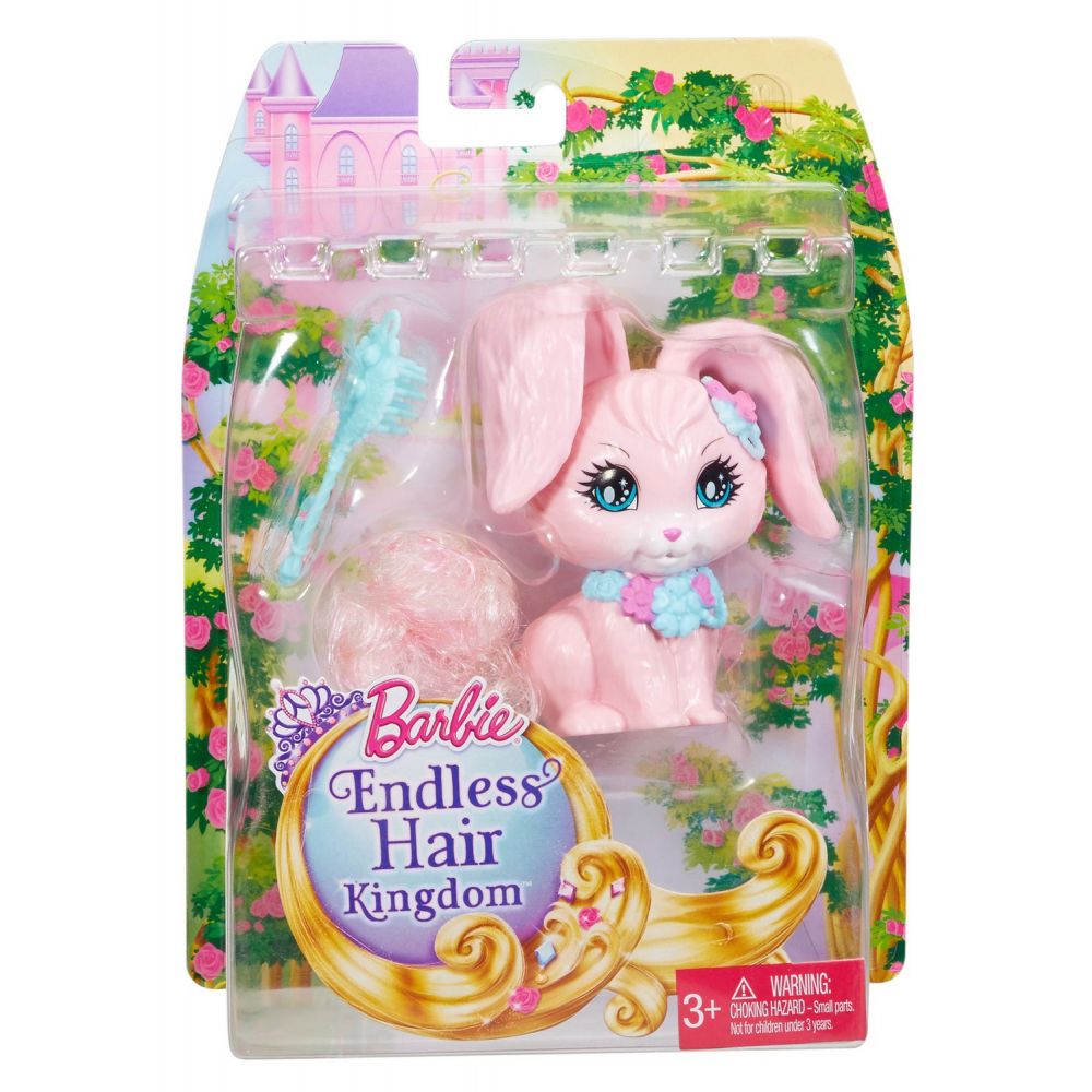 Figurina Barbie Endless Hair Kingdom - Animale de companie
