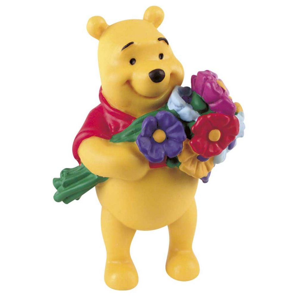 Figurina Bullyland Winnie the Pooh cu flori