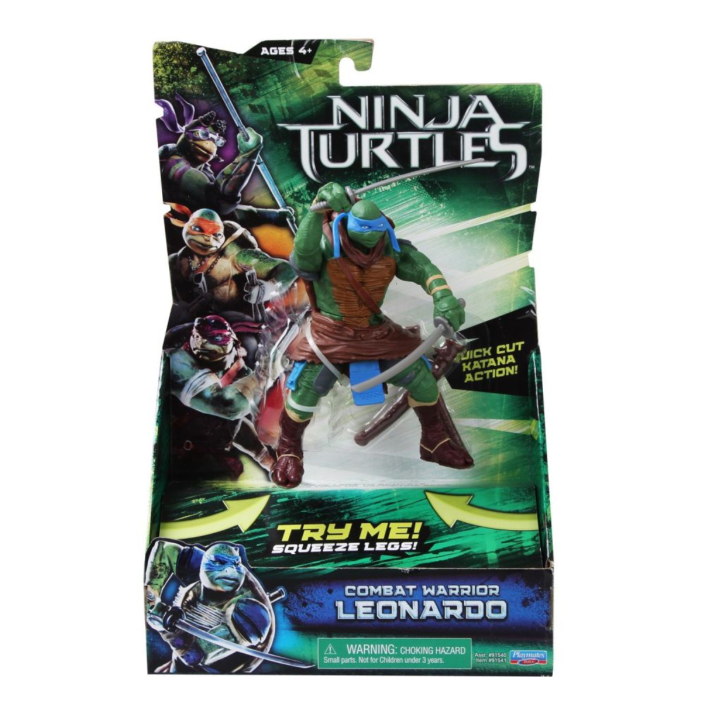 Figurina de lux Testoasele Ninja - Combat Warrior Leonardo