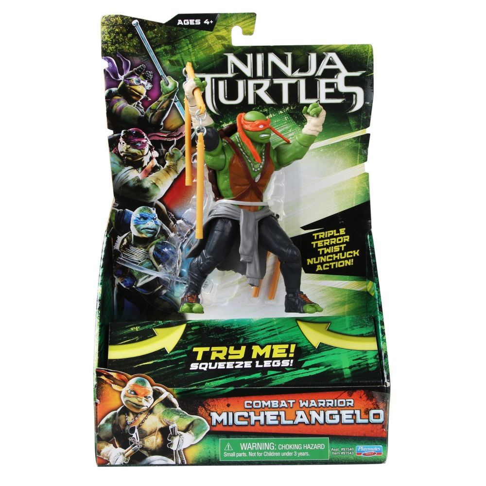 Figurina de lux Testoasele Ninja - Combat Warrior Michelangelo