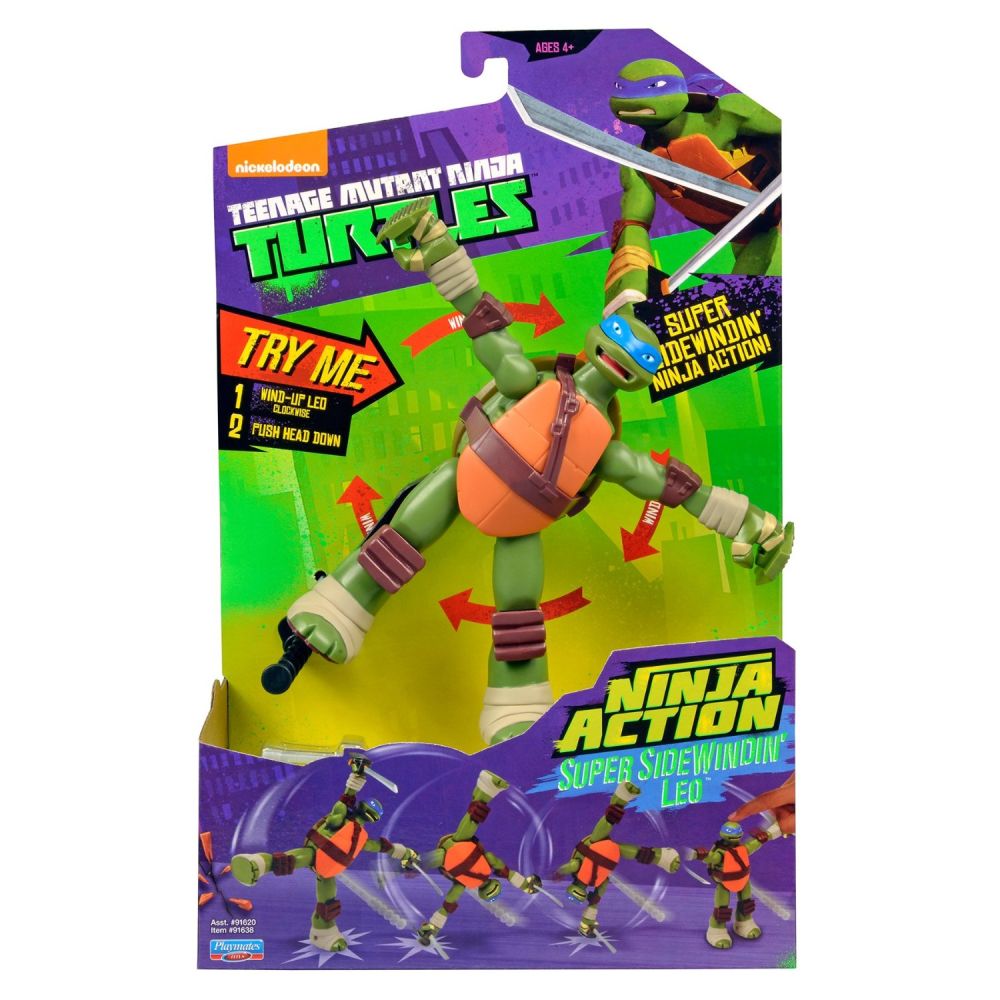 Figurina Deluxe Testoasele Ninja - Super Sidewindin' Leonardo