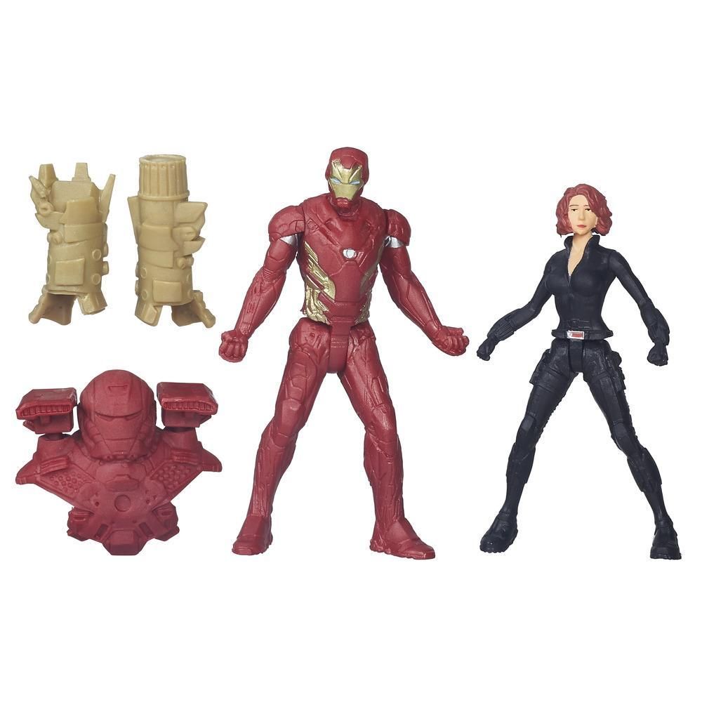 Figurina Marvel Captain America Civil War - Iron Man & Black Widow