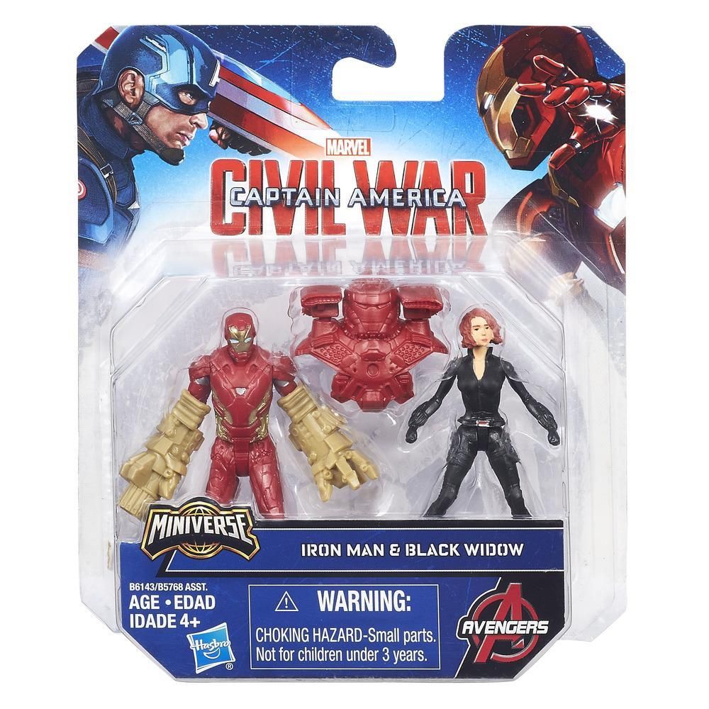 Figurina Marvel Captain America Civil War - Iron Man & Black Widow