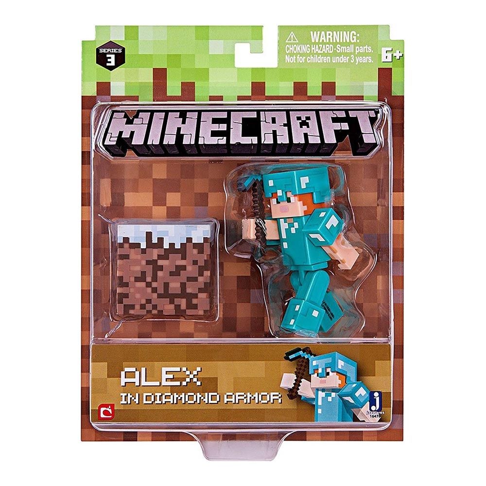 Figurina Minecraft Action Seria 3 - Alex with Diamond Armor