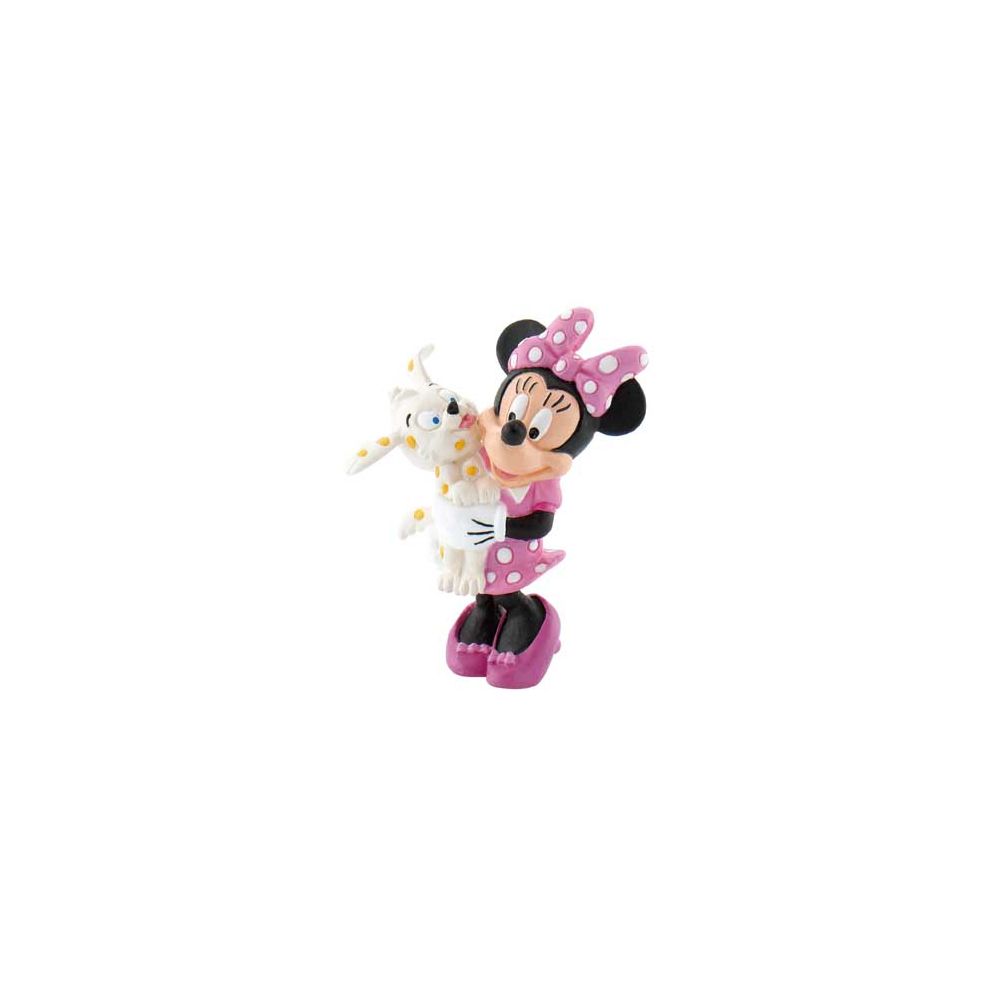 Figurina Minnie Mouse cu catelus, 5 cm