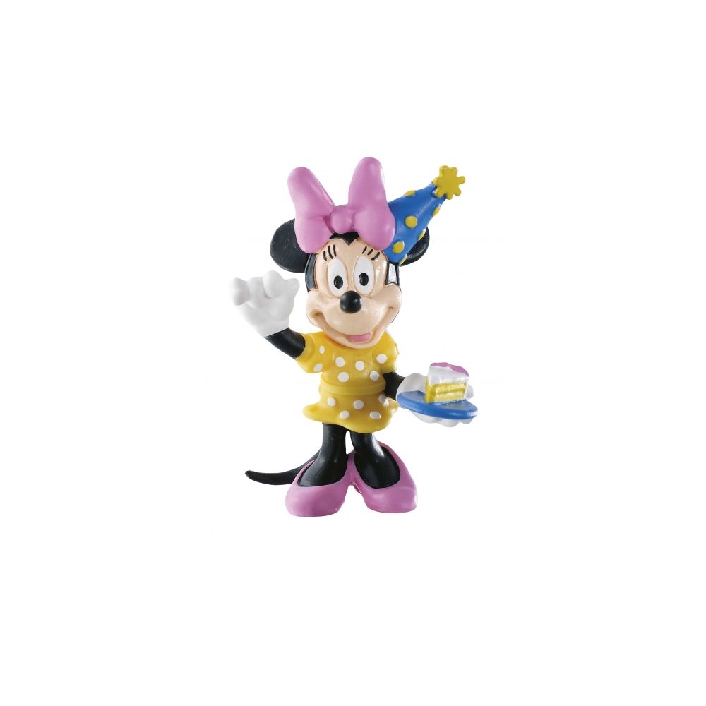Figurina Minnie Mouse cu tort, 5 cm