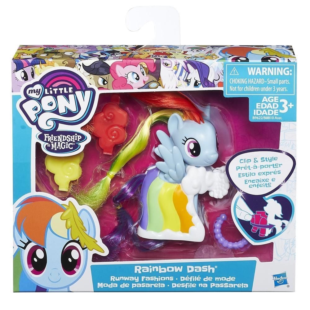 Figurina My Little Pony cu Accesorii de Gala - Rainbow Dash