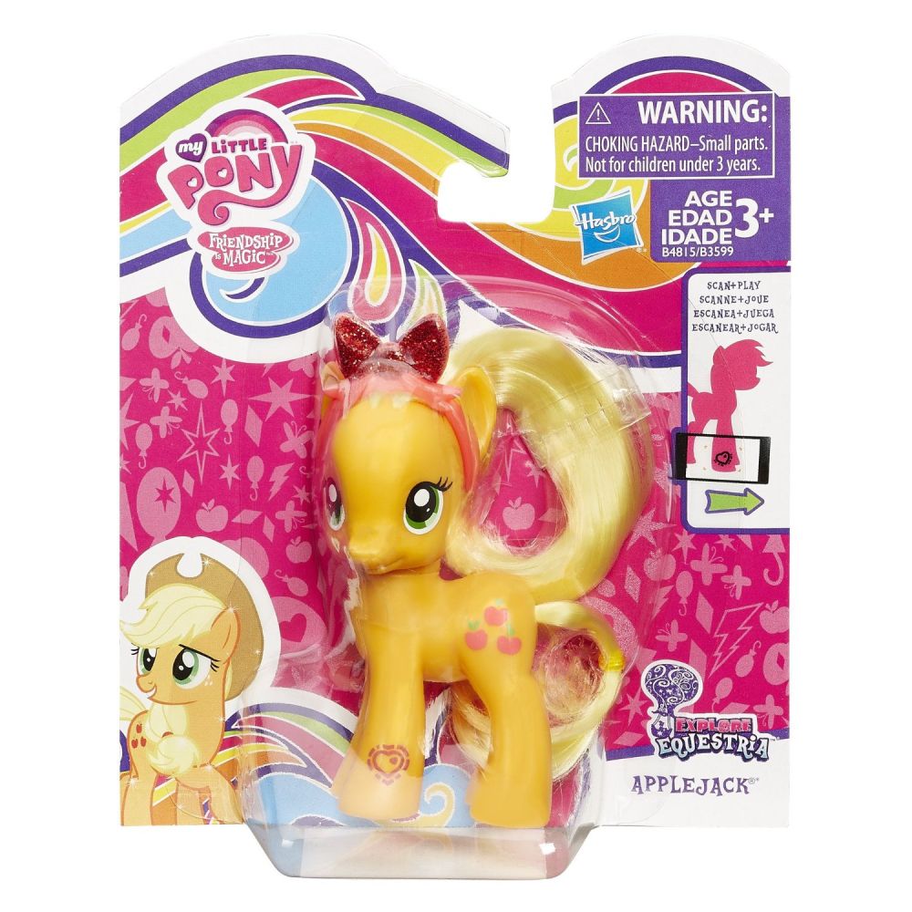 Figurina My Little Pony Friendship is Magic - Applejack cu diadema