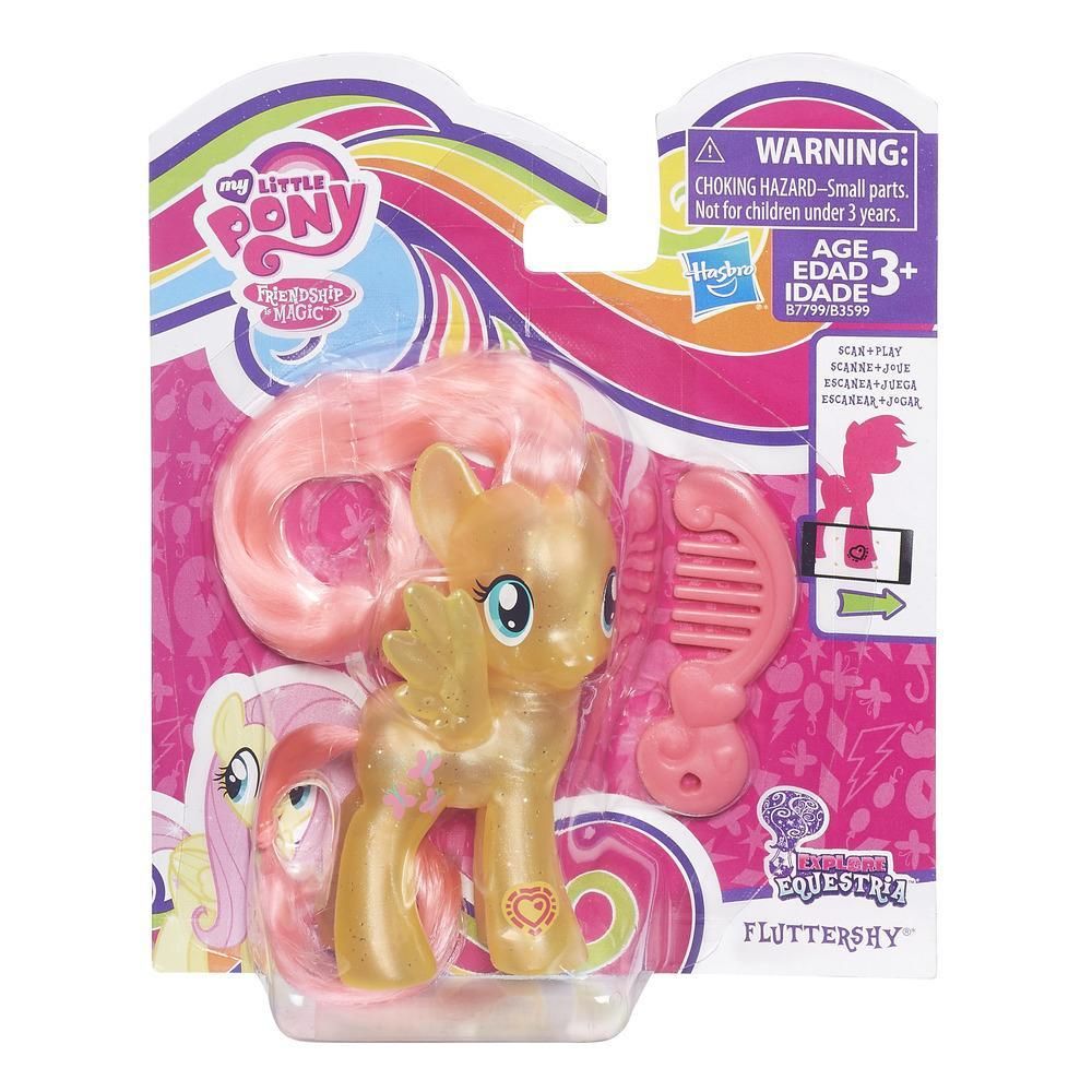 Figurina My Little Pony Friendship is Magic - Fluttershy cu pieptene