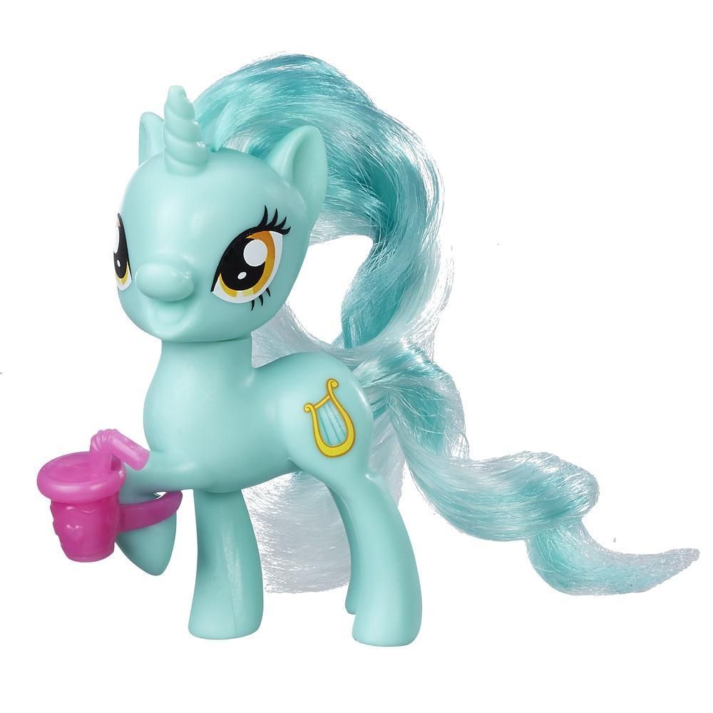 Figurina My Little Pony Friendship is Magic - Lyra Heartstrings si cana cu pai
