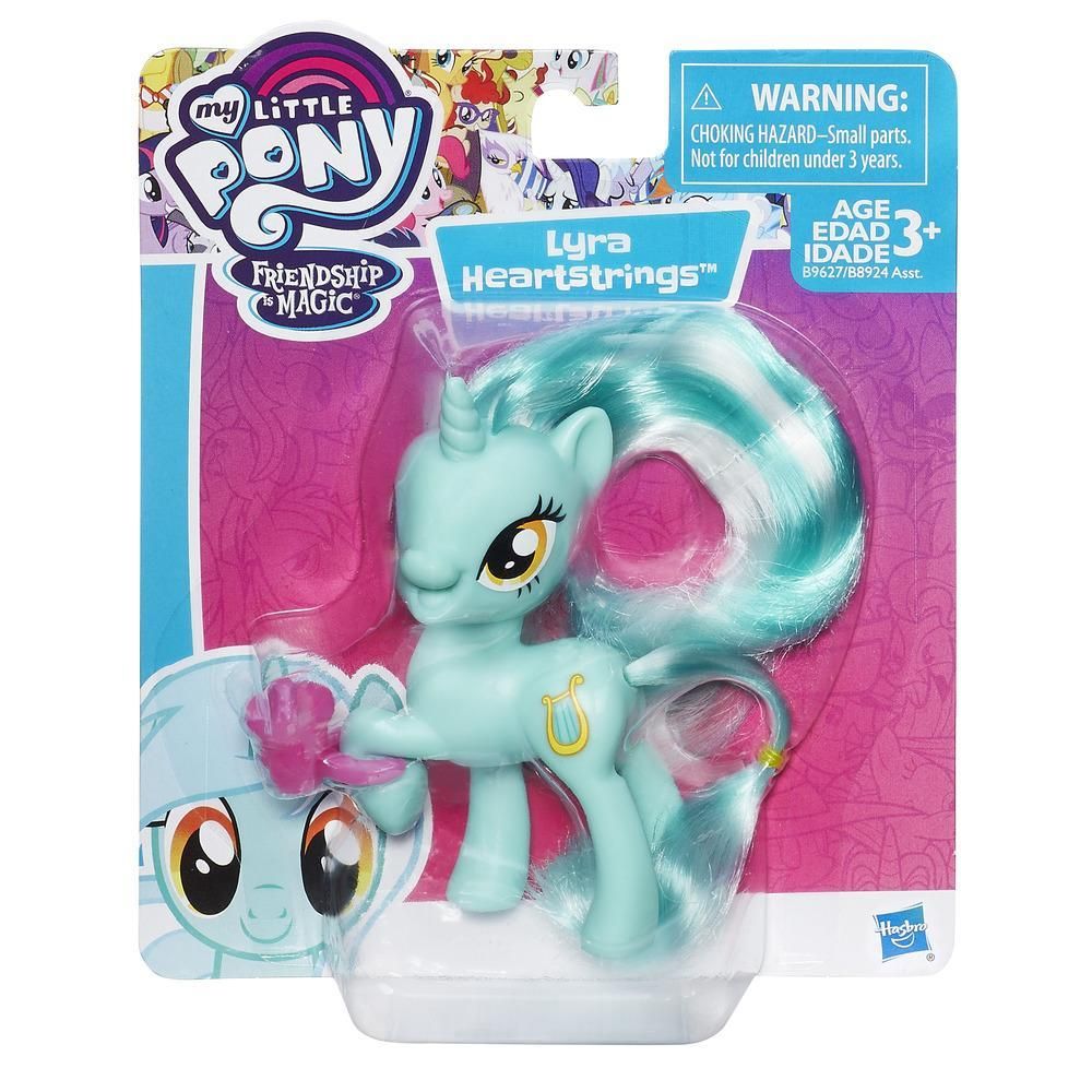 Figurina My Little Pony Friendship is Magic - Lyra Heartstrings si cana cu pai
