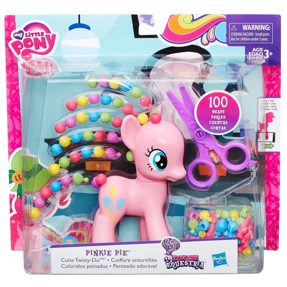 Figurina My Little Pony Friendship is Magic - Pinkie Pie cu accesorii pentru par