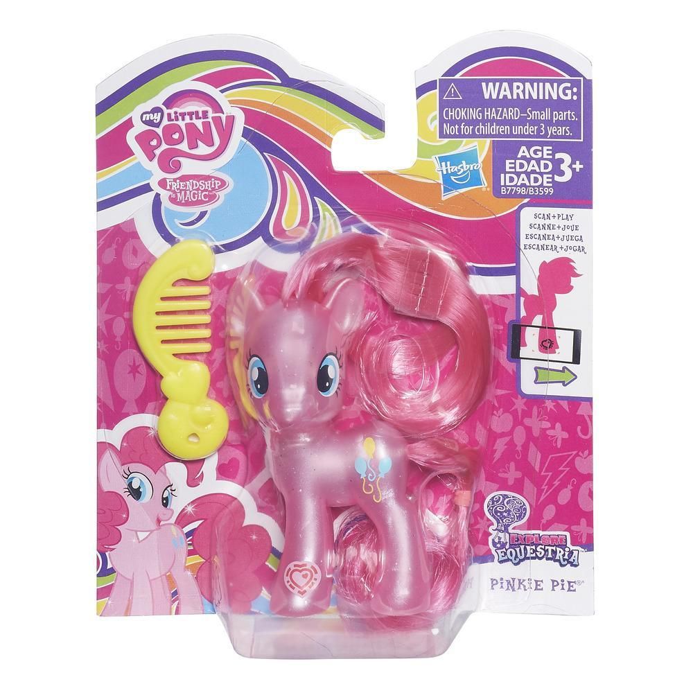 Figurina My Little Pony Friendship is Magic - Pinkie Pie cu pieptene