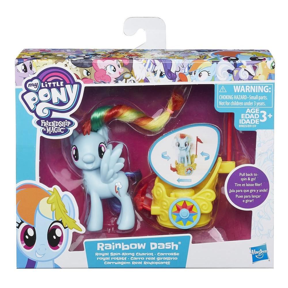 Figurina My Little Pony Friendship si Magic - Rainbow Dash si sareta regala