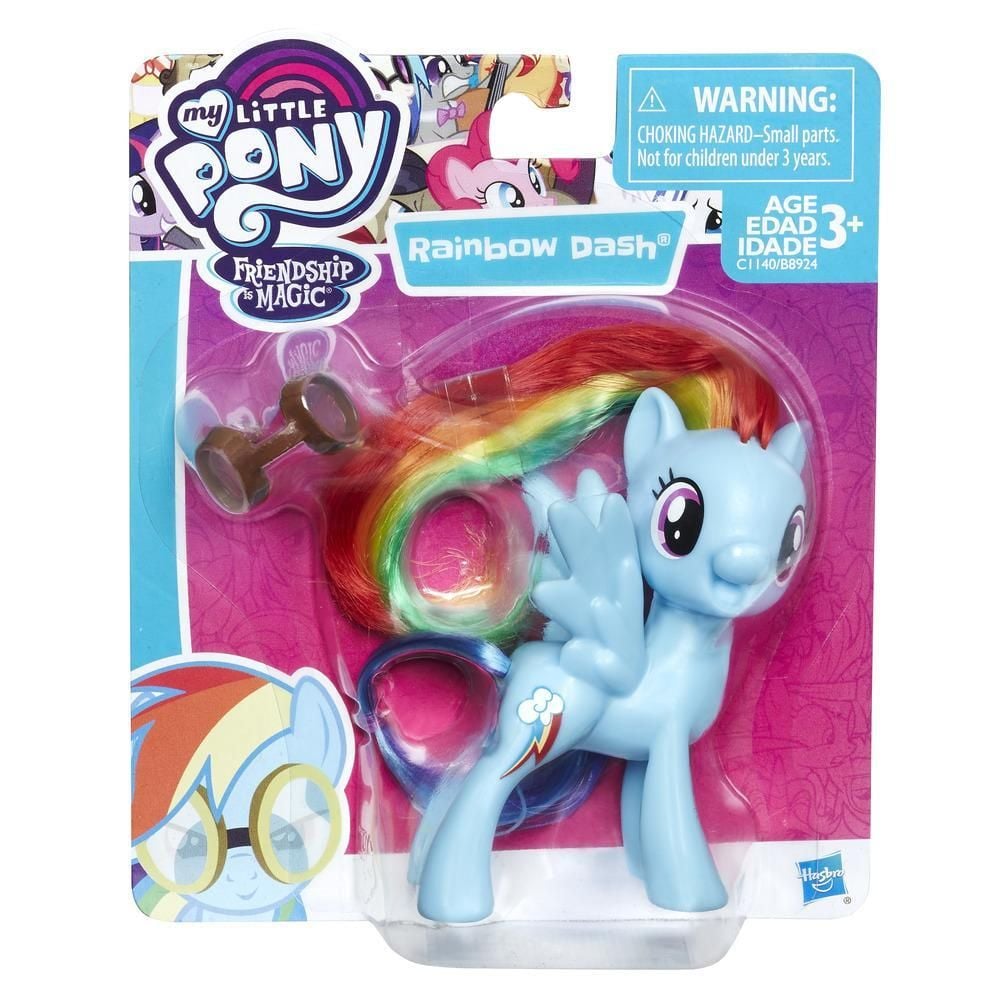 Figurina My Little Pony Frienship is Magic - Rainbow Dash cu ochelari