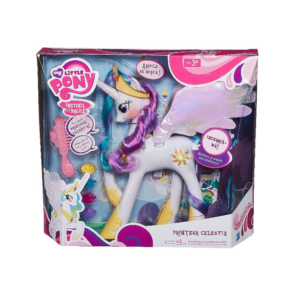 Figurina My Little Pony - Printesa Celestia vorbeste in limba romana