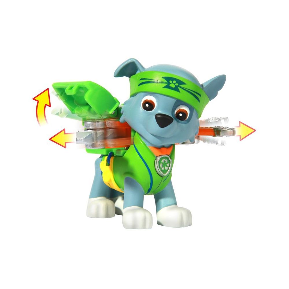Figurina Paw Patrol Hero - Pup-Fu Rocky, 7 cm