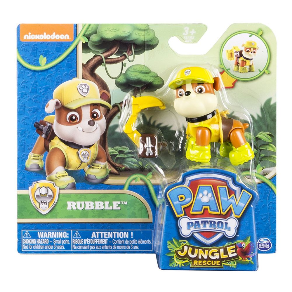 Figurina Paw Patrol  Jungle Rescue - Rubble