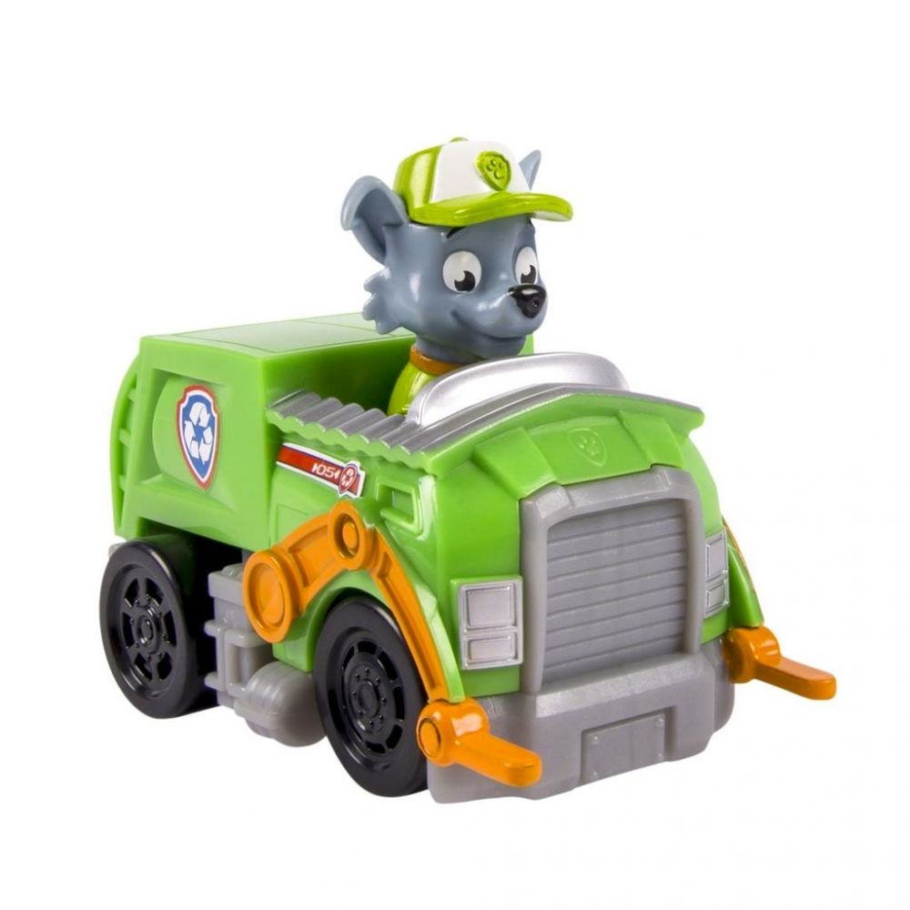 Figurina Paw Patrol Rescue Pup Racers - Camionul verde al lui Rocky