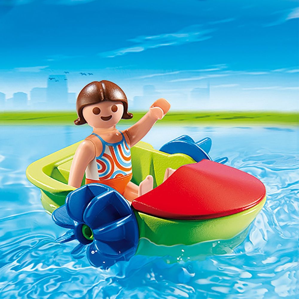 Figurina Playmobil FamilyFun - Copilul cu hidrobicicleta (6675)