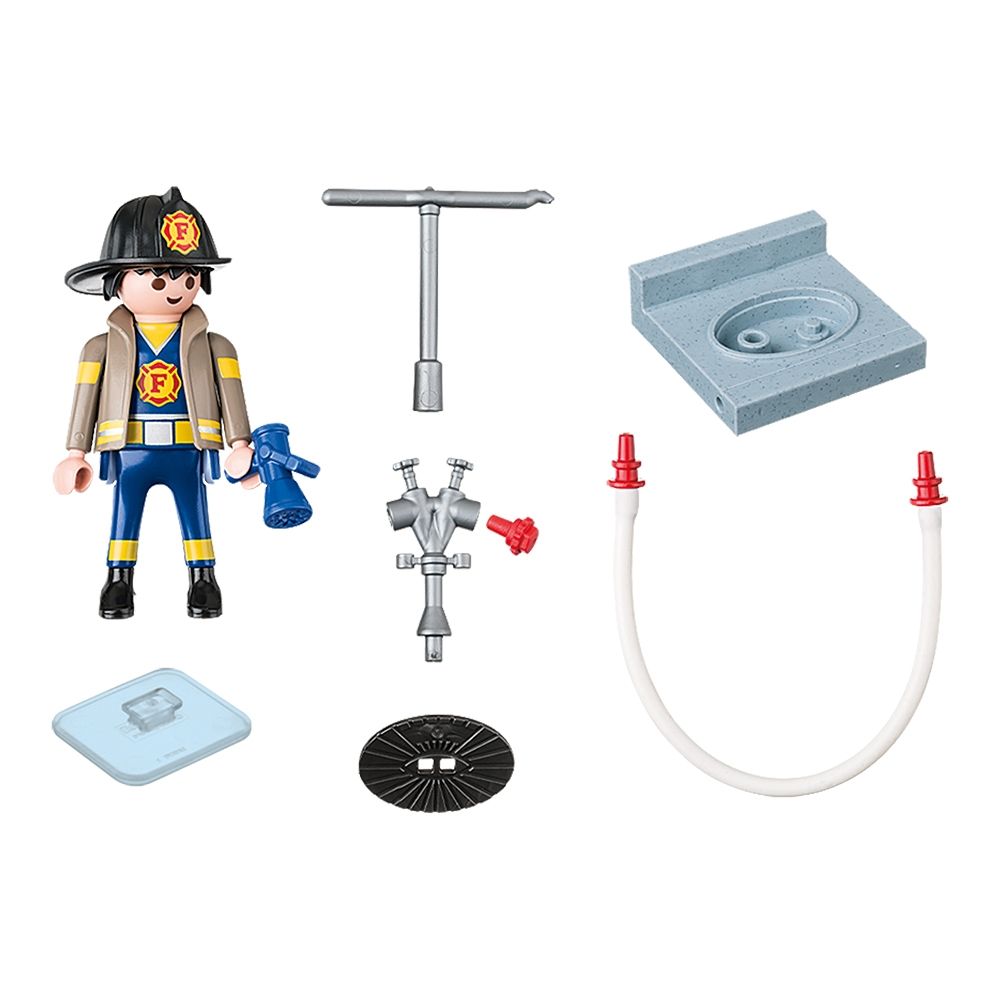 Figurina Playmobil Special Plus - Pompier cu furtun (4795)