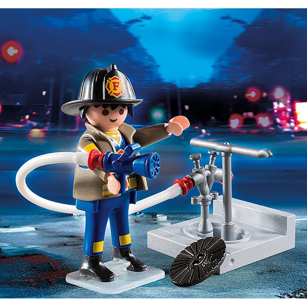 Figurina Playmobil Special Plus - Pompier cu furtun (4795)