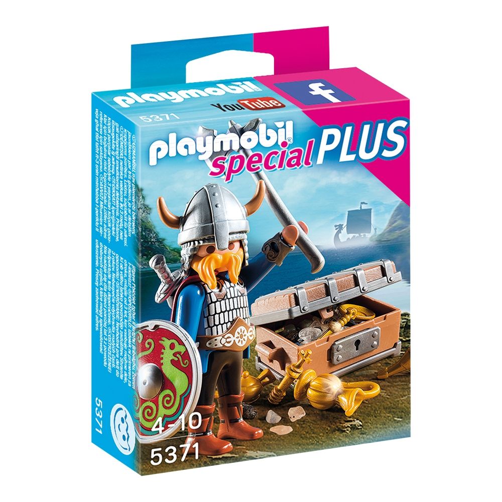 Figurina Playmobil Special Plus - Viking cu comoara (5371)