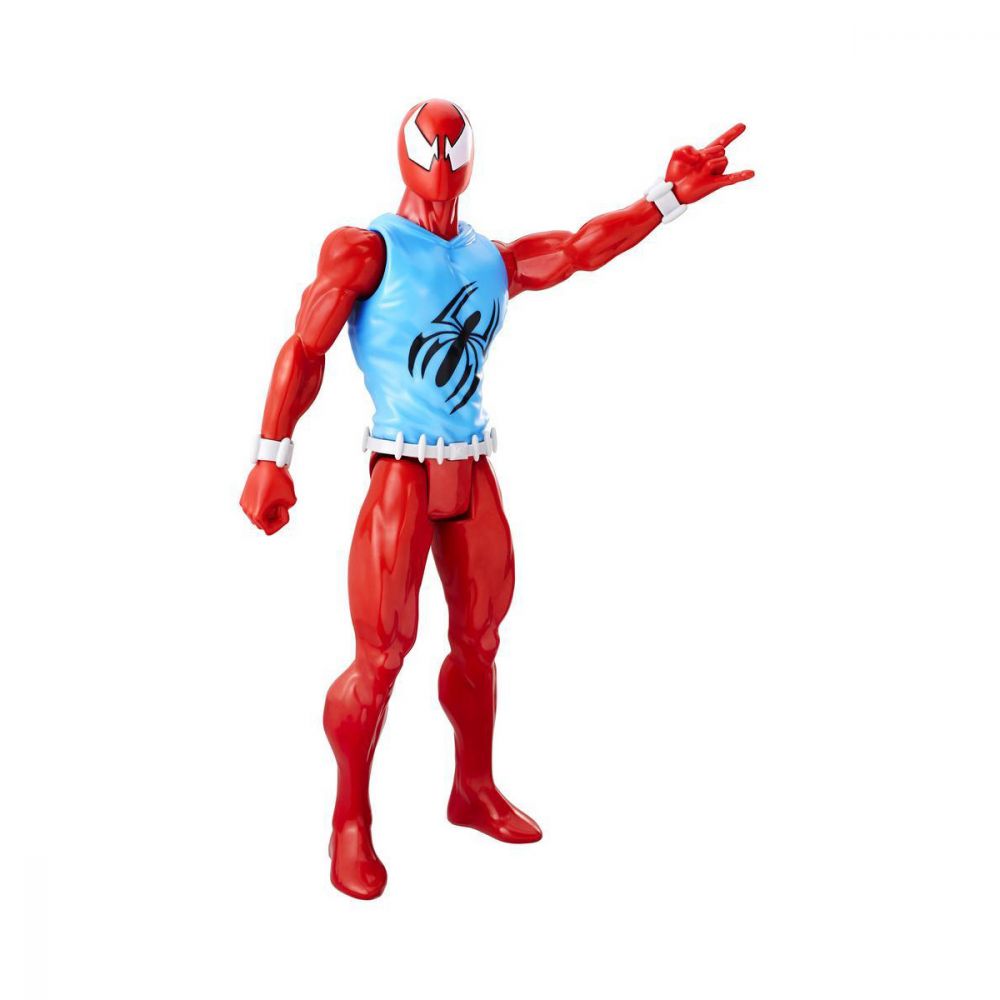 Figurina Spiderman Titan Hero Series - Scarlet Spider, 30 cm
