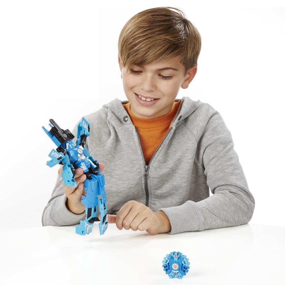 Figurina Transformers Robots in Disguise, Mini-Con Deployers, Blizzard Strike Autobot Drift si Jetstorm