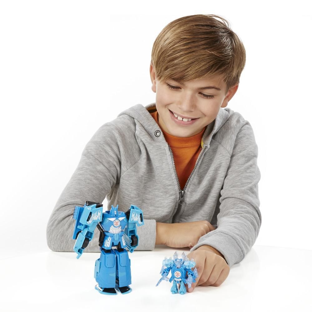Figurina Transformers Robots in Disguise, Mini-Con Deployers, Blizzard Strike Autobot Drift si Jetstorm