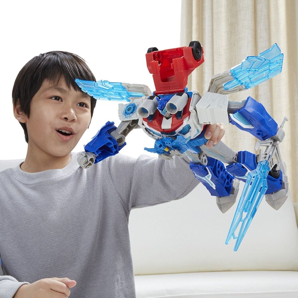 Figurina Transformers Robots in Disguise - Power Surge Optimus Prime and Aerobolt, 28cm