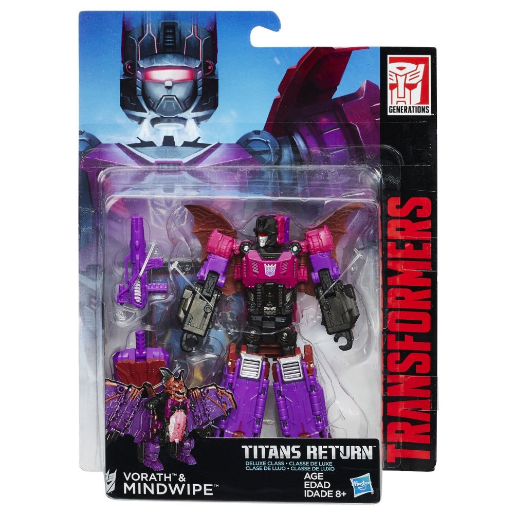 Figurina Transformers Titans Return - Deluxe Vorath & Mindwipe